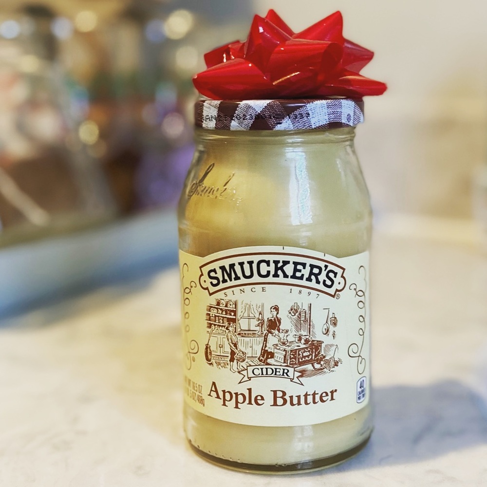 Up-cycled Smucker’s Candle